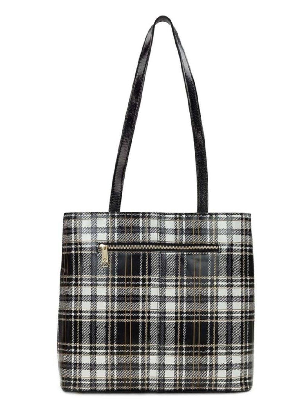PATRICIA NASH Ashbur Black and White Tote Bag